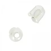 925 Sterling Silver tulip-shaped end caps 4mm x1