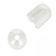 925 Sterling Silver tulip-shaped end caps 5mm x1