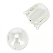 925 Sterling Silver tulip-shaped end caps 6mm x1