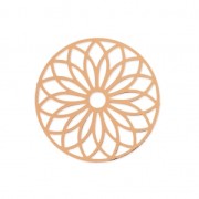 Laser cut rose spacer 24 mm golden rose x1|raw }}