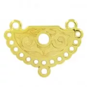 Ethnic Spacer 28.5x21 mm fine Gold plated x1