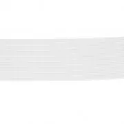 Flat Weaved Elastic to create belts for skirt / trousers 30 mm White x1m