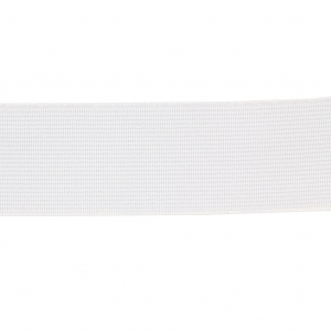 Flat Weaved Elastic to create belts for skirt / trousers 30 mm White x1m