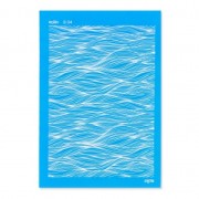 Silk Screen Moiko 74x105 mm - Waves Pattern 8.04