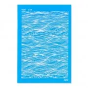Silk Screen Moiko 74x105 mm - Waves Pattern 8.04