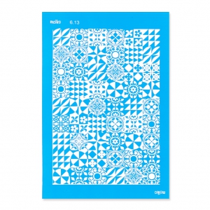 Silk Screen Moiko 74x105 mm - Mandalas Checkered Pattern 6.13