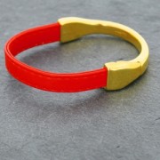 Half Bracelet Magnetic Clasp for Lace 10 mm Bronze x1