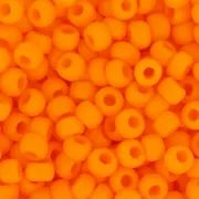 Toho Seed beads 11/0 TO11R42DF - Opaque Orange Mat x8g