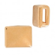Rectangle Slider for 5mm lace Golden Rose x1|raw }}