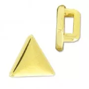 Triangle Slider for 5mm lace fine Gold plated x1