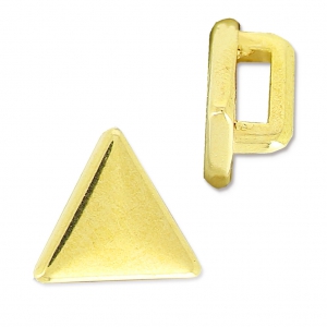 Triangle Slider for 5mm lace fine Gold plated x1
