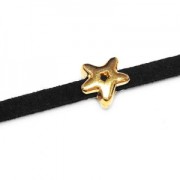 Star slider for 3 mm Lace Golden rose x1