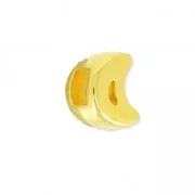 Half Moon slider for 3 mm Lace fine Gold plated x1