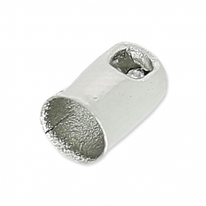 Terminator for 2.5 mm cord rhodium x10