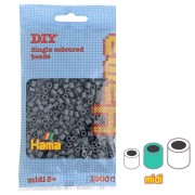 Beads to iron on MIDI 5 mm Dark Grey (n°71) x1000