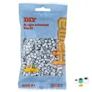 Beads to iron on Hama MIDI 5 mm Light Grey (n°70) x1000