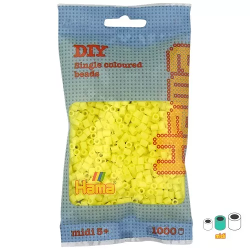 Beads to iron on Hama MIDI 5 mm Pastel Yellow (n°43) x1000