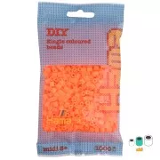 Beads to iron on Hama MIDI 5 mm Neon Orange (n°38) x1000