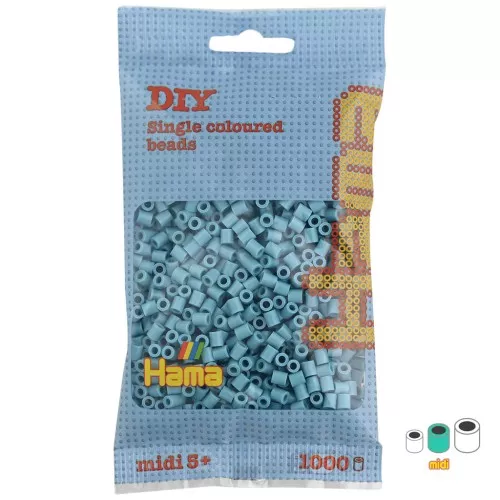 Beads to iron on Hama MIDI 5 mm Turquoise (n°31) x1000