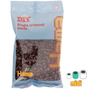 Beads to iron on Hama MIDI 5 mm Brown (n°12) x1000|raw }}