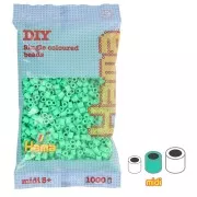 Beads to iron on Hama MIDI 5 mm Light Green (n°11) x1000