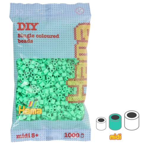 Beads to iron on Hama MIDI 5 mm Light Green (n°11) x1000