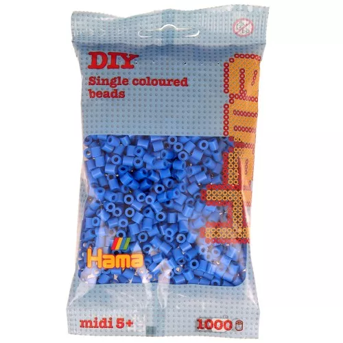 Beads to iron on Hama MIDI 5 mm Blue (n°09) x1000