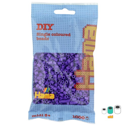 Beads to iron on Hama MIDI 5 mm Purple (n°07) x1000