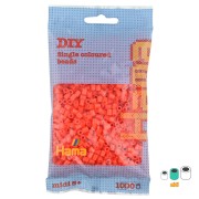 Beads to iron on Hama MIDI 5 mm Orange (n°04) x1000|raw }}