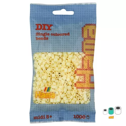 Beads to iron on Hama MIDI 5 mm Cream (n°02) x1000
