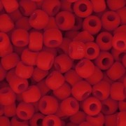 Toho Seed beads 11/0 TO11R45AF - Opaque Frosted Cherry x8g