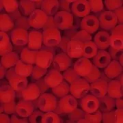 Toho Seed beads 11/0 TO11R45AF - Opaque Frosted Cherry x8g