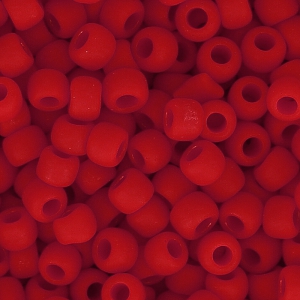 Toho Seed beads 11/0 TO11R45AF - Opaque Frosted Cherry x8g