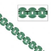 3 Rows Chain Pavement Pattern 8 mm Dark Teal x 50cm