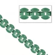 3 Rows Chain Pavement Pattern 8 mm Dark Teal x 50cm