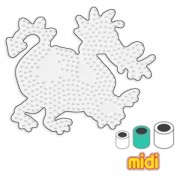 Dragon Pegboard 13x14 cm for Hama MIDI beads to iron on x1|raw }}