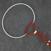 Stopper Bead 7 mm with a hole of 2.5 mm Sterling Silver 925 x1