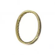 Oval Mounting Ring by Eternity Design Frame 20x16 mm Bronze x1