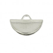 Half-Moon Clamp Terminator 10.5x6.5 mm Rhodium x1