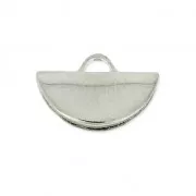 Half-Moon Clamp Terminator 10.5x6.5 mm Rhodium x1