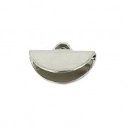 Half-Moon Clamp Terminator 10.5x6.5 mm Rhodium x1