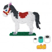 Horse and little Dog Kit with Hama MIDI 5 mm beads for Children