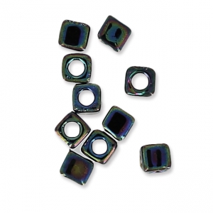 Miyuki 1.8 mm Cubes SB18-0455 - Variegated Blue Iris Metallic x10g