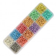 Seed beads assortment Preciosa Ornela 5/0 - 4.5 mm Metallic x200g|raw }}