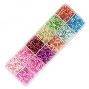 Seed beads tubes Preciosa Ornela 6x2 mm Dyed Silver Lined x200g|raw }}