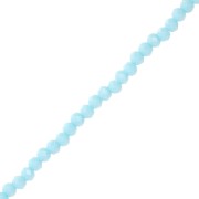 Fire Polished faceted flat round 3.5x3 mm Light Blue x35cm|raw }}