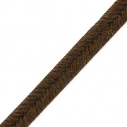Shiri Velvet Braid Made in Italy 4 mm Brown x1m|raw }}