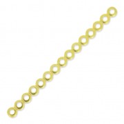 15 Loops Spacer 51x3.4mm fine Gold plated x1