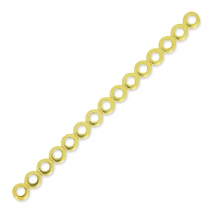15 Loops Spacer 51x3.4mm fine Gold plated x1