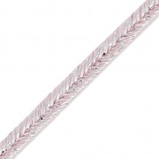 Metallic Braid Made in Italy 2 mm Vintage Rose/Silver x1m|raw }}